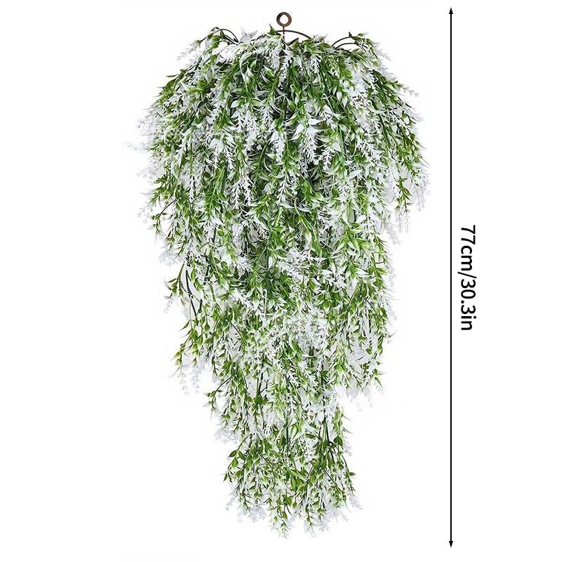 Artificial Lavender Vine Flower Artificial Rose Flower Wall Hanging Wedding Decoration Planting Vine Decoration for Home Garden
