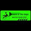 Luminous Diagonal Stripe Safety Step Stickers