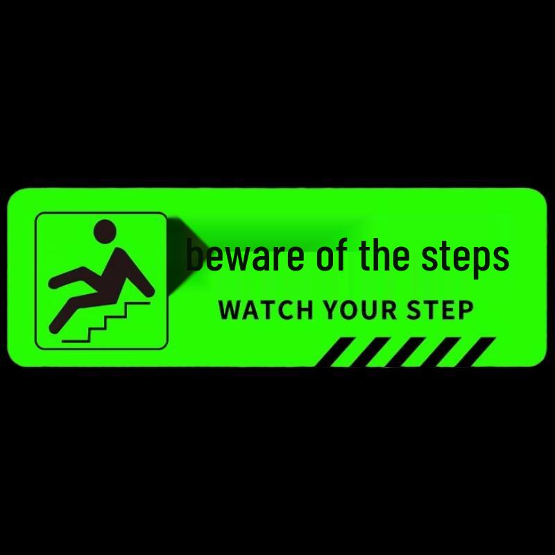 Luminous Diagonal Stripe Safety Step Stickers