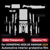 For Dongfeng AEOLUS HAOHAN 2024 Car Panel Film Dashboard Protective Sticker Interior Anti-Scratch Film Cover Accessories
