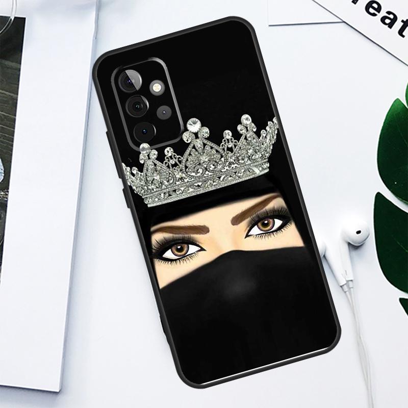 Islamic Arabic Hijab Girl For Samsung Galaxy A06 A05 A16 A54 A34 A14 A55 A35 A15 A53 A33 A13 A22 A32 A52 Phone Case