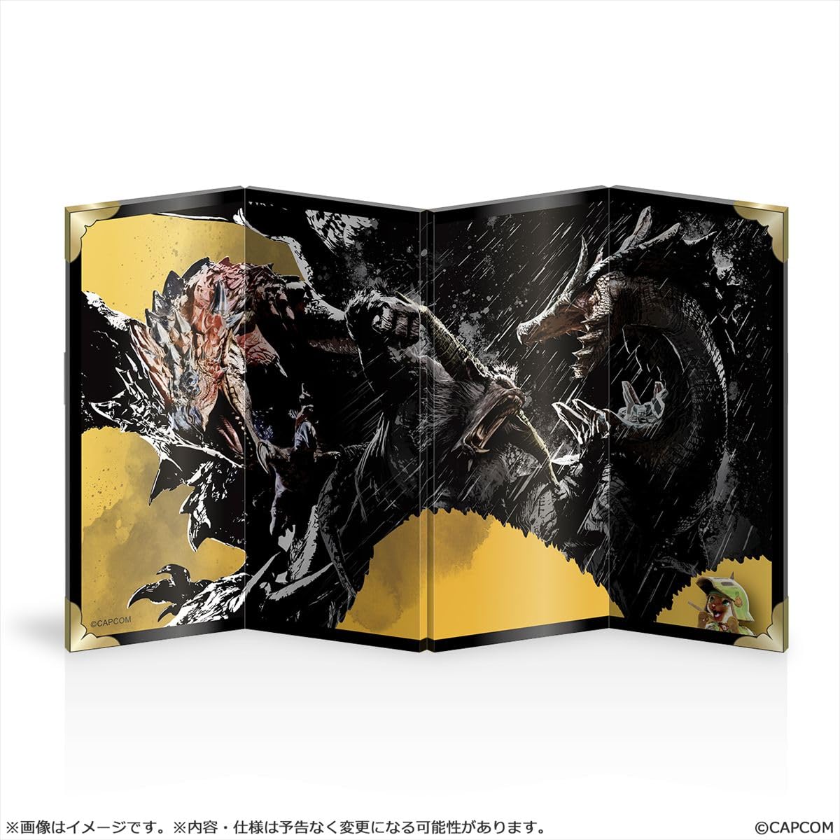 

Капком Монстр Хантер Настенное искусство Мост Мини-ширма, Прибл.. В175 x Ш300 x Г2 мм, Бумага и Железо