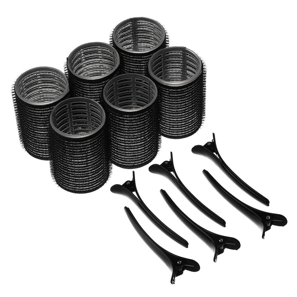 Grenzüberschreitendes Haarstyling-Set: Magischer Lockenstab & Selbstklebende Haarwickler mit Klammern