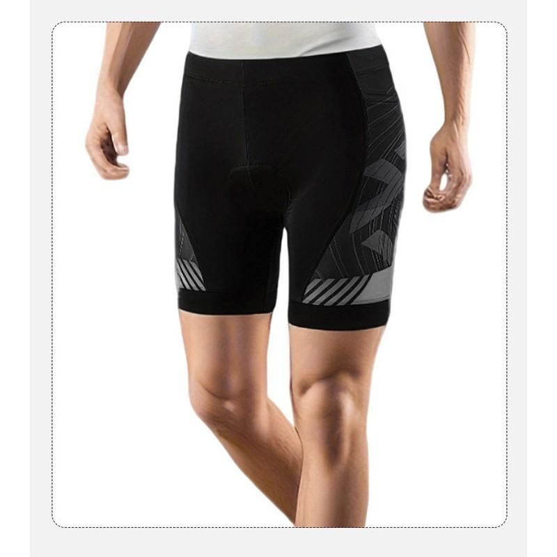 Men Women Cycling Shorts With Gel Pad Chamois Quick-Dry Breathable Bike Pants Zippered Pocket Road