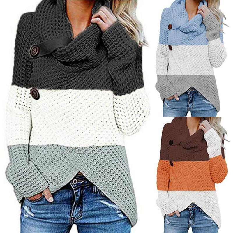 Schicker Damen Langarm Freizeit Strickpullover Jumper Für Modebewusste Looks