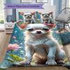 Charming Chihuahua and Flowers Pattern Bedding,Quilt Set Quilt Cover Pillowcase Home Birthday Gift (1*duvet Cover+2*pillowcase,without core)SSJT091743