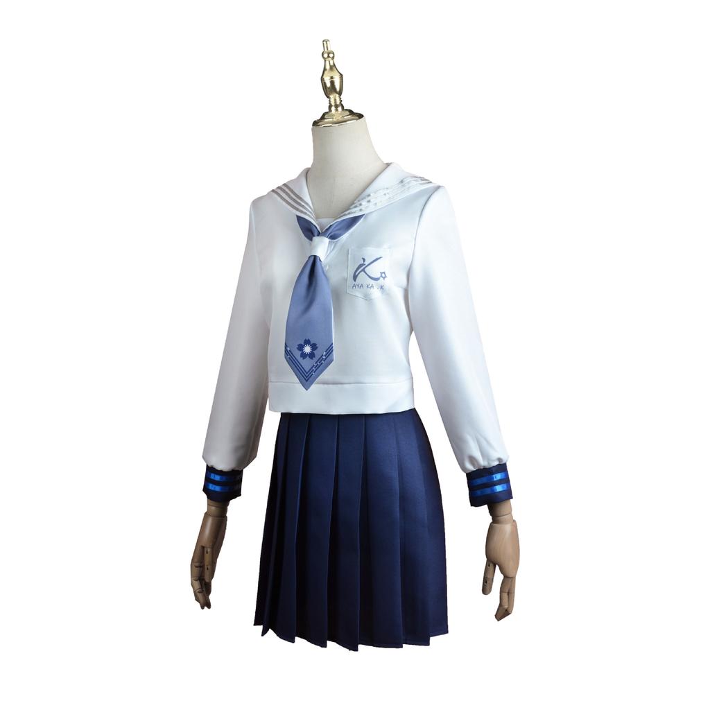 Genshin Impact Cos Costume Joy Tea Linkage Kamisato Ayaka JK Costume Shenli Lingren Cosplay Full Set Of Animation Cos
