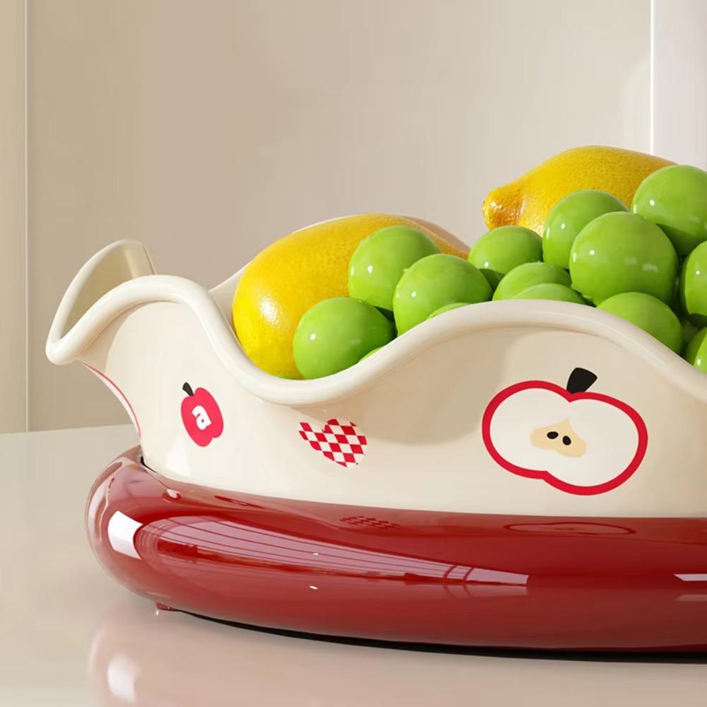 Large Capacity 360° Rotating Fruit Plate Round Kitchen Seasoning Rack Nut Tray  Refreshments