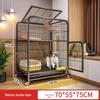 Three-Level Cat Villa: Spacious Square Tube Breeding Cage with Cat Bed