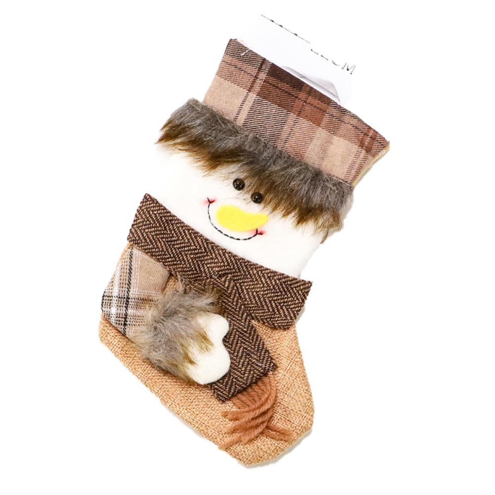 Handmade Christmas Sock Hanging Ornaments Cartoon Christmas Tree Pendant  Xmas Tree Decor