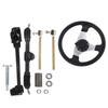 Go Kart Steering Wheel Assembly Set Adjustable 300mm 11.8in Diameter for 150cc‑250cc Engines