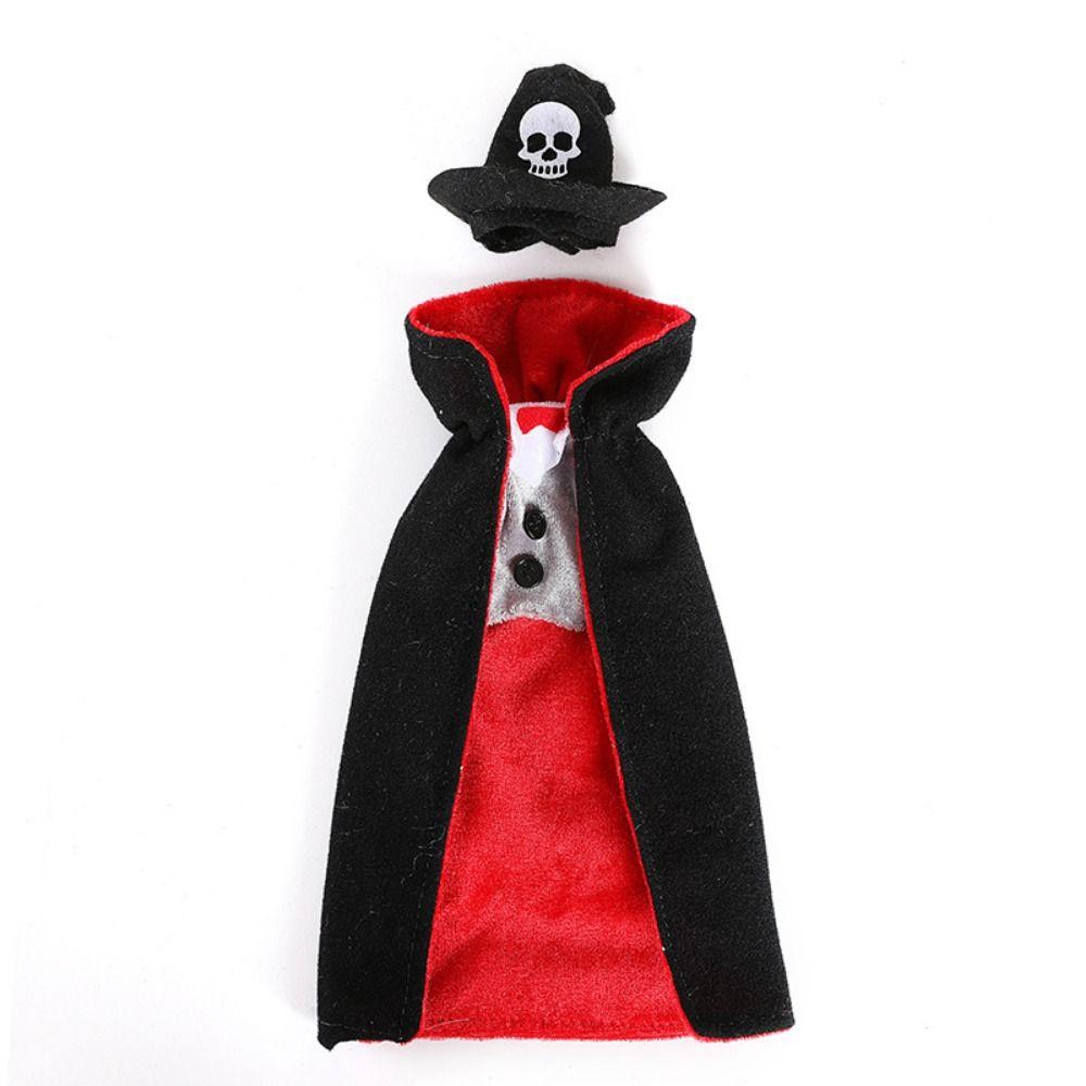 Cloth Art Cloak Wine Bottle Covers Funny Red Wine Bottle Bag  Party Decor