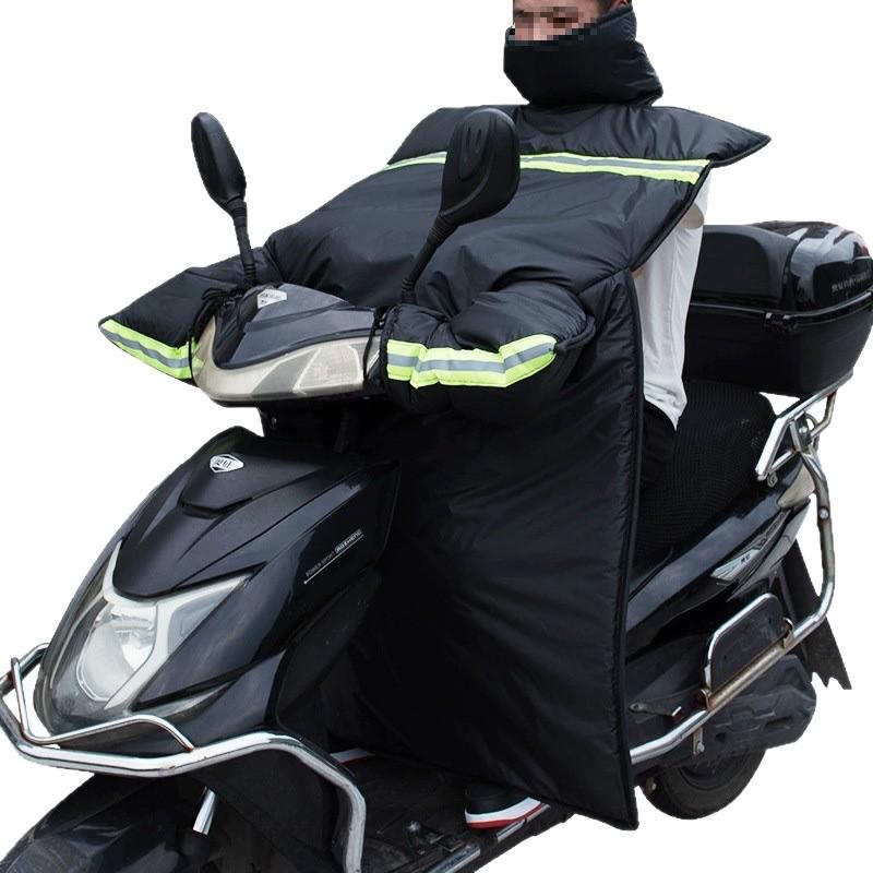 Herren Fleecegefütterte Wasserdichte Elektrische Motorrad Winter Windschutzscheibe