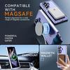 Hülle für Samsung Galaxy Z Fold 8 Ultra, Hartschale mit Magnetischem Kreis - Transparentes Violett
