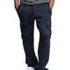Red Men Cargo Jogger Pants Autumn Hip Hop Street Wear Loose Trousers Multi Pocket Solid Color Overalls Sports Wear