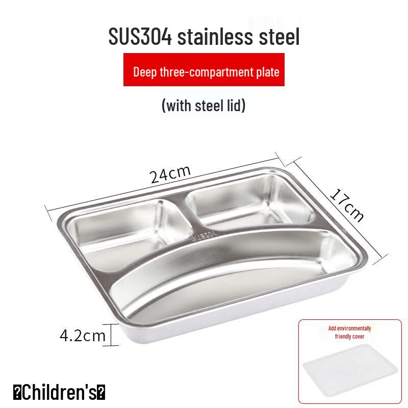 

Stainless Steel Divided Cafeteria Tray