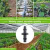 50 Pcs Barbed Hose Connectors Drip Irrigation 1/4" Universal Fittings 3-Way Coupling T Connectors for 4/7 Water Tube Garden Lawn Flower Pot