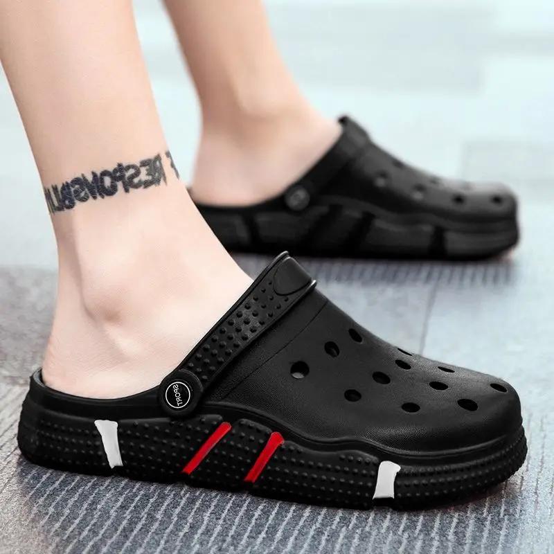 Módní dřeváky Měkké plážové poloviční Eva Pánská obuv Pánské pantofle Letní výprodej Zábava 2025 Móda Y2k Levná obuv Likvidace Vysoká kvalita