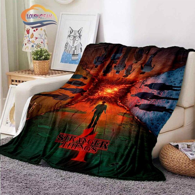 Stranger Things blanket 3D print Halloween Stranger Things blanket newest Popular Horror drama Sofa bed blanket Camping blanket