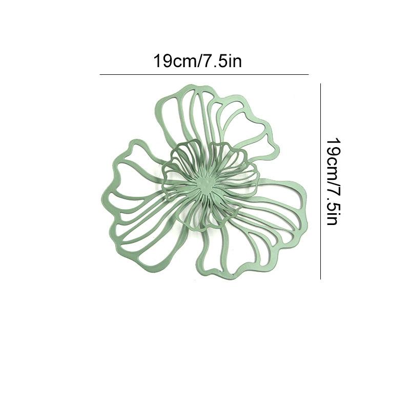 1 STK Wandmontiertes Mehrfarbiges Hohlmuster Doppellagig Heimdekoratives Eisen Kunst im Böhmischen Stil Elegant