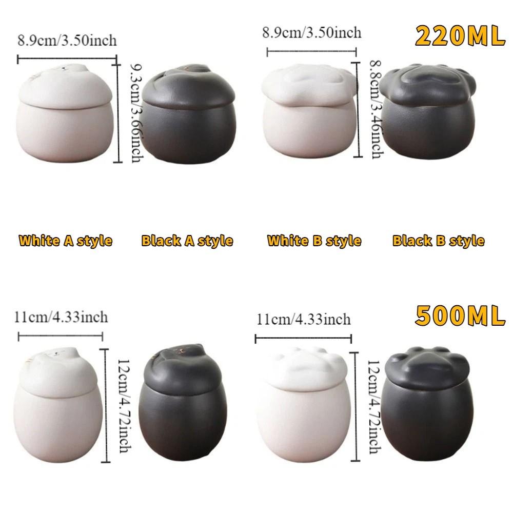 Cartoon Ceramic Sealing Jar Moisture Resistant Coffee Sealed Jars Pet Ash Jar  Desktop Decoration