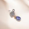Natural Sodalite Gemstone Pendant 925 Stamped Silver Handcrafted Jewelry For Her PP-55-36