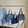 Denim Damen Tragetaschen Vintage Gothic Handtasche Mode Umhängetaschen Damen/Mädchen