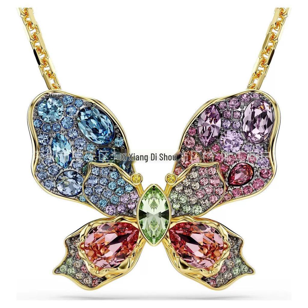 Idyllia Flower Dopamine Jewelry Set: Necklace, Bracelet, Earrings, Ring with Austria Crystals