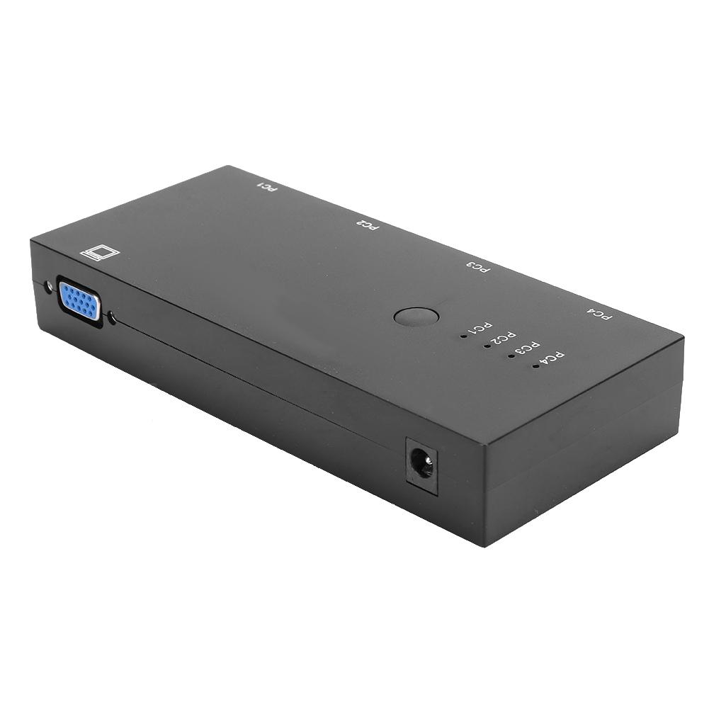 4 in 1 VGA Video Converter 500MHZ Bandwidth Adapter Black Home o Equipment