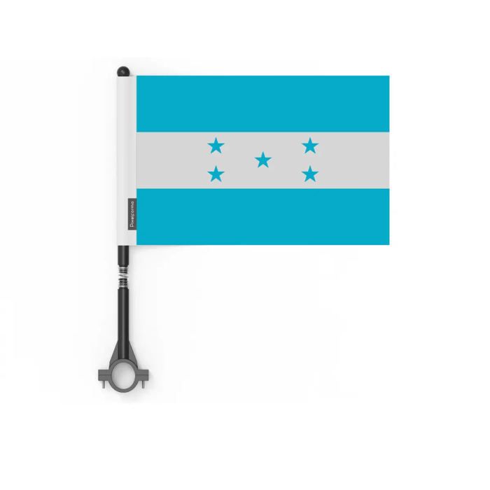 Drapeau Vélo Honduras officiel en Polyester – 14 x 21 cm – Drapeau de Cyclisme – 5 pièces