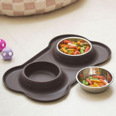 [Pet] Non-Slip 2-Piece Tableware