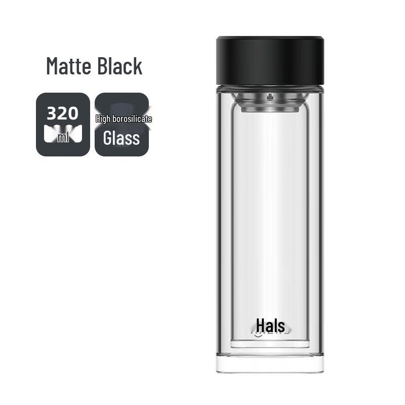 HAERS Double-Layer Glass Tea Cup