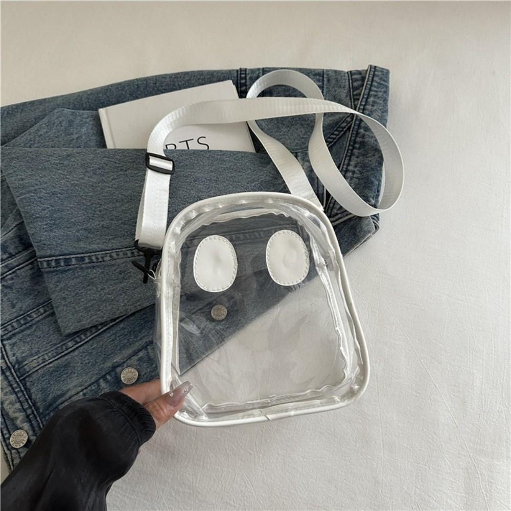 PU Halloween Ghost Bag Waterproof Crossbody Bag Novelty Clear Shoulder Bag  Kids Gifts