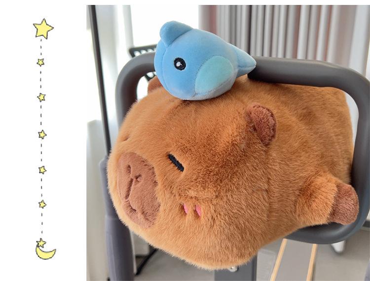 Capybara Plush Pillow Toy: Soothing Birthday Gift for Girls