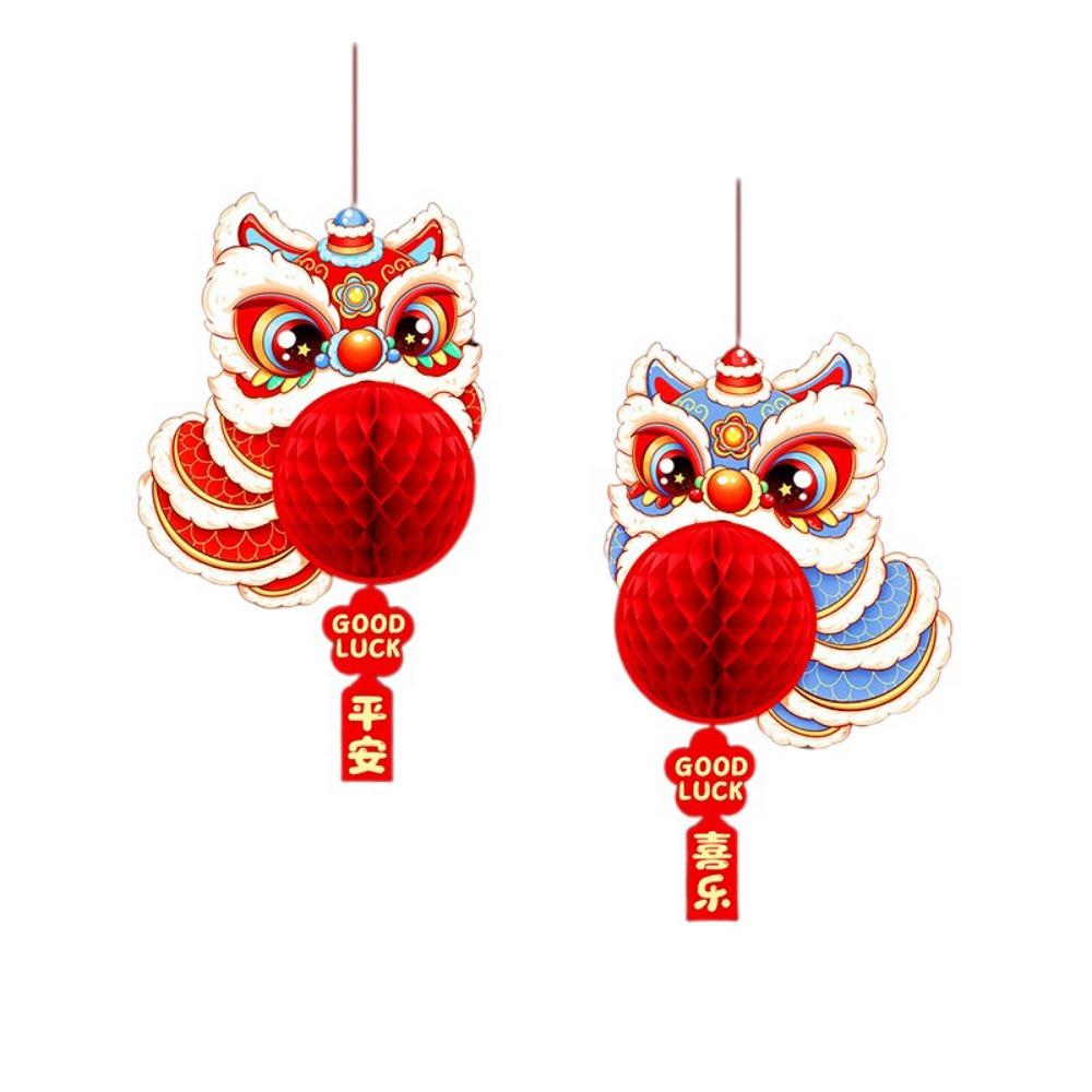 Chinese Style Honeycomb Lantern Hanging Spring Festival Paper Lantern Snake Year Lantern  New Year