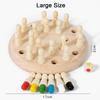 Wooden Memory Chess Board Game, Educational Toy For Kids Focus Training, Kids Matchstick Chess Color Cognitive Ability Toy