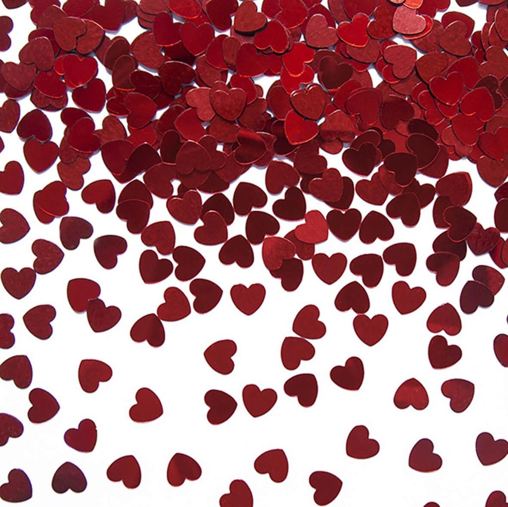 Confetti Decorative Hearts 6 1 Pack