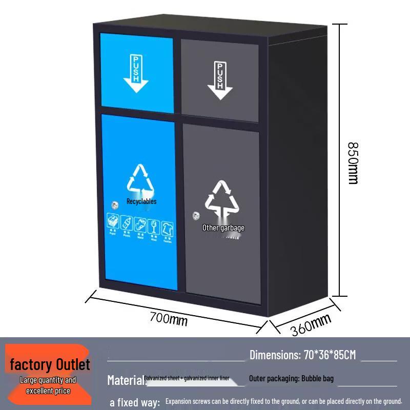 Outdoor Stainless Steel Trash Can