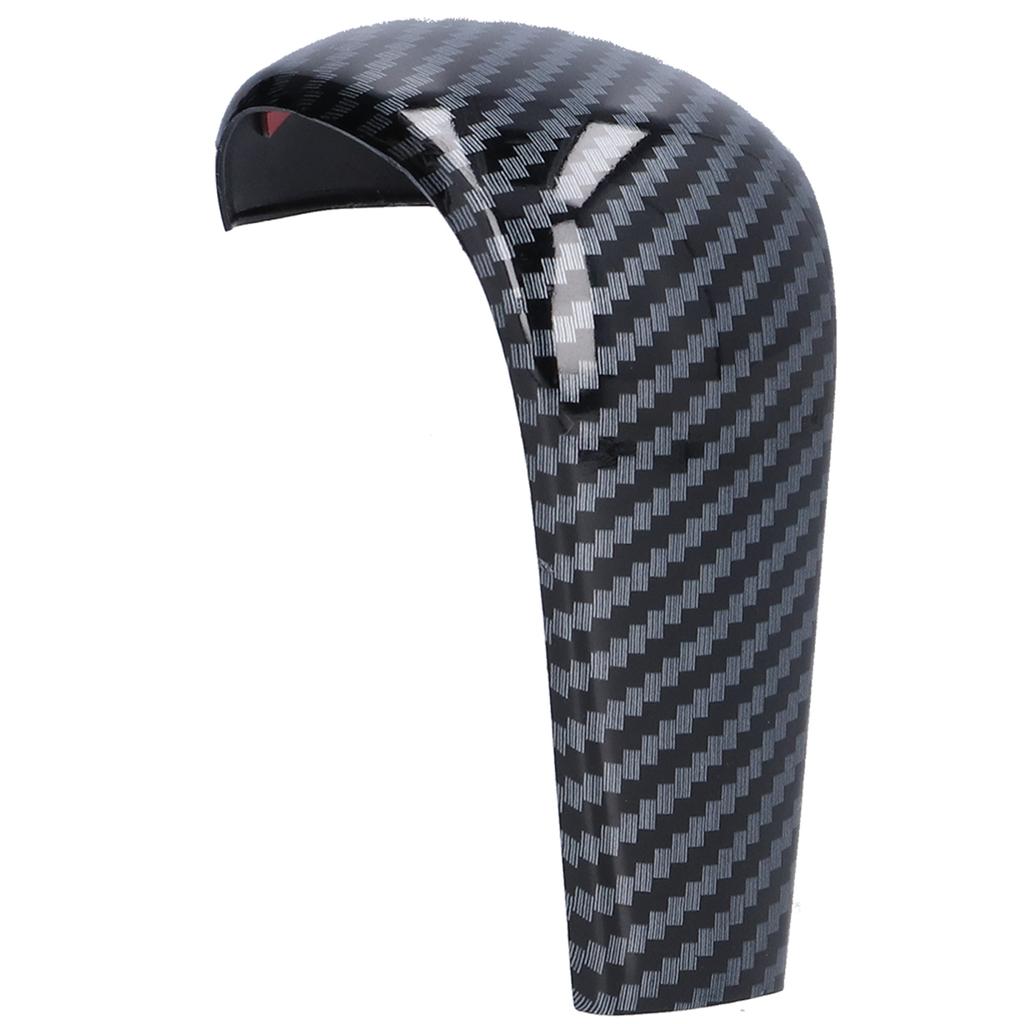 Gear Shift Knob Cover Trim Carbon Fiber Style Decor Replacement for Mazda 3 CX‑30 with Auto Transmission