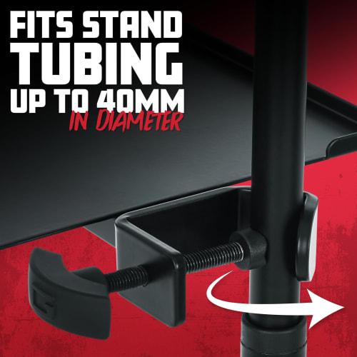 GATOR Frameworks Clamp-On Shelve GFW-SHELF0909, an accessory tray for stands (approximately 229mm x 229mm)