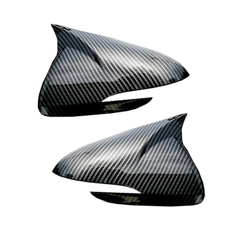 

2Pcs Carbon Fiber Style Side Door Rearview Mirror Cover Trim Fit for Hyundai Elantra 2016 2017 2018