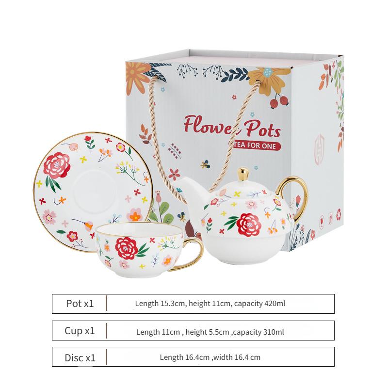 

Послеобеденный чайный сервиз Керамический чайник для матери и ребенка Кофейник