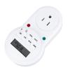 Timer Outlet 7 Day Programmable Digital Timer Plug in Light Timer Switch with 3 Prong Outlet for Appliance