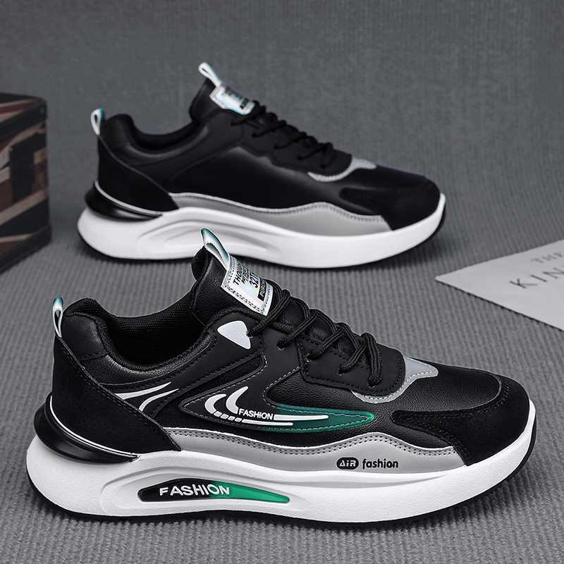 Autumn New 2025 Shoes Men's Sports Shoes Trend Versatile Casual Dad Shoes Soft Sole Non-slip Running Shoes