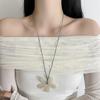 Chain Long Chain Necklace Choker Sweater Chain Retro Acrylic Flower Necklace  Birthday Gift