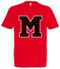 M Team T-Shirt Glee McKinley Team Symbol Zeichen Logo Titans High School