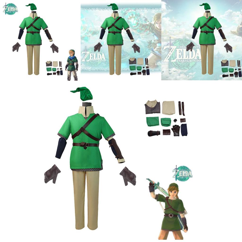 Legend Of Zelda Link Cosplay Costume Halloween Men's Outfit Xs-xxxl