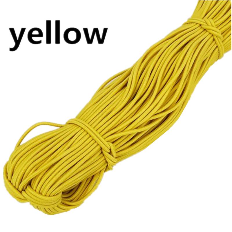 10yards 2mm Colorful High-Quality Round Elastic Rope Round Elastic Band Rubber Band Elastic Line Home DIY Sewing Accessories