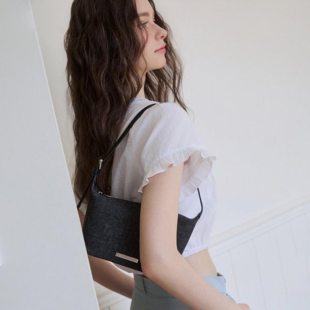 Lap Simple Denim Shoulder Bag Ar7ab423