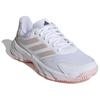 Adidas Courtjam Control 3 Fashionable Comfortable Durable Breathable Lightweight Low-Top Tennis Shoes Women Sneakers White Pink ID5711